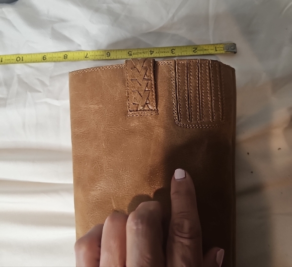 Lycky Brand Blue Jean America Brown Knee-High Women's Boots. Weathered Leather. - Picture 6 of 11